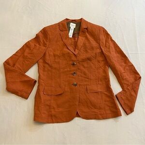 MADELEINE Women’s 3 Button Front Blazer, Rayon and Linen, Size 8